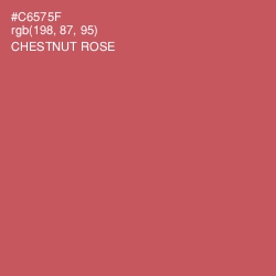 #C6575F - Chestnut Rose Color Image